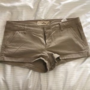 Hollister tan shorts